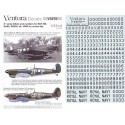 British and Australian - RAF and RAAF 8 inch serial letters and numbers. Black. Three sheets in total with a wide variety of cha