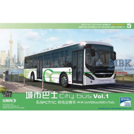Autobús en miniatura Autobús urbano eléctrico Shenwo SWB6128EV56 (1:72)