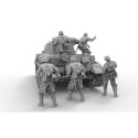 Border Models BORDER MODEL: 1/35; WW2 Soviet Tank Desant Troops (5 resin figures )