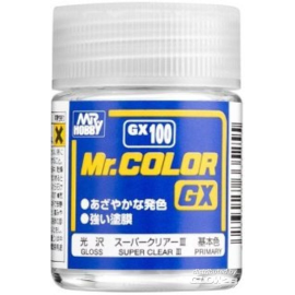  Mr Hobby -Gunze Mr. Color GX (18 ml) Super Clear III