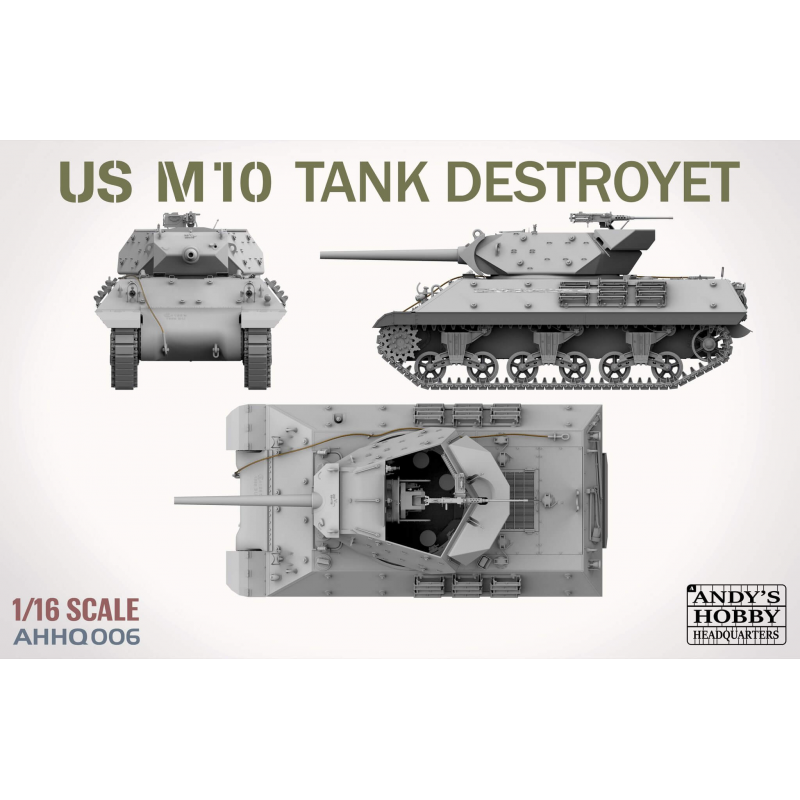 ANDYS HHQ U.S. M10 Tank Destroyer "Wolverine" (1:16)
