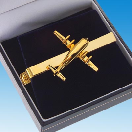 24ct Gold Tie Clip Boeing 377 Super Guppy