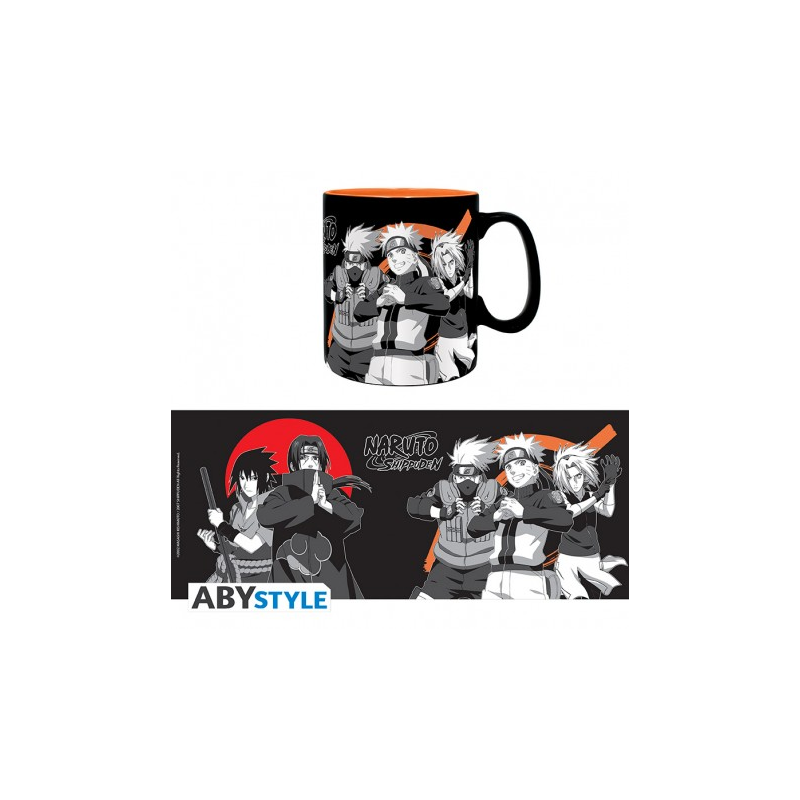 Abystyle NARUTO SHIPPUDEN - Mug - 460 ml - Black & white gr