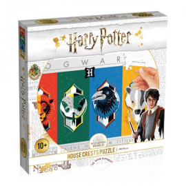 Puzzle- Harry Potter- Las 4 Casas (500 piezas) pack blanco