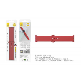 Apple Watch- Correa de Silicona para Watch 42/44/45mm - Rojo