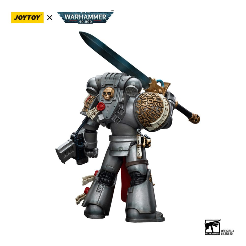 Action figure Warhammer 40k figure 1/18 Gray Knights Strike Squad Justicar 12 cm