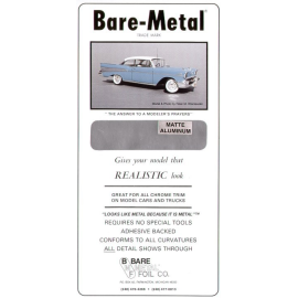 BARE METAL FOIL Matt Aluminium (self adhesive)