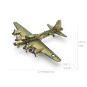 DA-5060019 MetalEarth Aviation: B-17 FLYING FORTRESS 17,5x13,5x4cm, modelo 3D de metal con 2,5 hojas, en tarjeta de 12x17cm, 14+