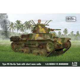Maqueta IBG MODELS: 1/72; Type 95 Ha-Go Japanese Tank with short wave radio