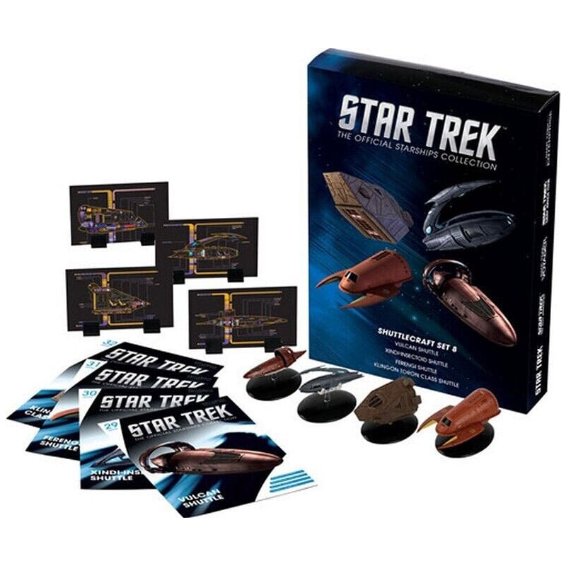  Star Trek Starship mini replica Diecast Shuttle Set 8