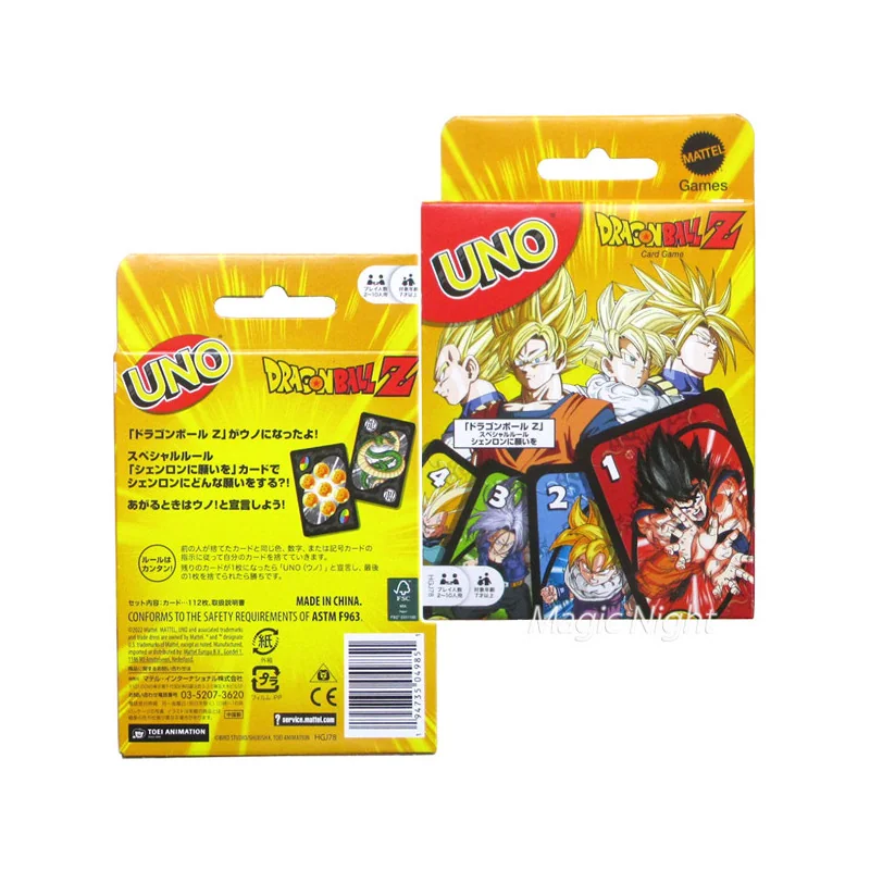 Mattel UNO Dragon Ball Z Card Game