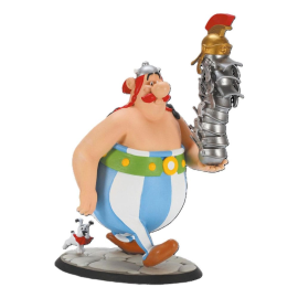 Figurita Asterix statuette Obelix Stack of Helmets and Idéfix 21 cm