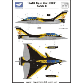  Calcomanía Dassault Rafale B NATO Tiger Meet 2009 (diseñado para ser ensamblado con maquetas de Hobby Boss)