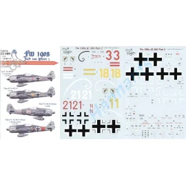 Focke Wulf Fw 190A JG 300 Pt 2 (4) Red 3 5/JG300 Focke Wulf Fw Konrad Bauer Yellow 18 6/JG300 Red 21 6/JG300 Yellow 1 6/JG300 Lt