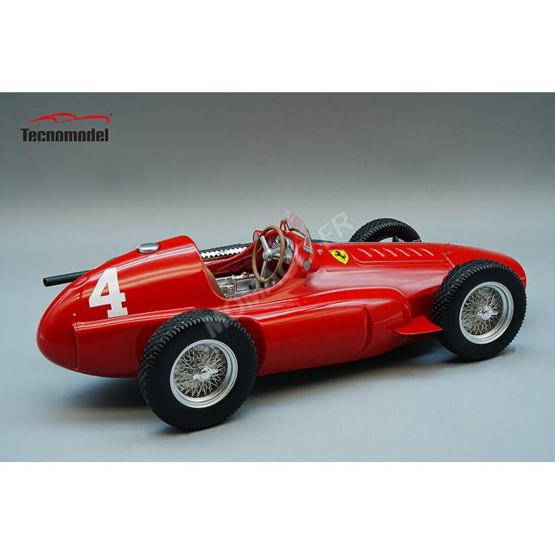 Coche en miniatura Ferrari F1 555 Super squalo Italy GP 1955 Driver Eugenio Castellotti car # 4