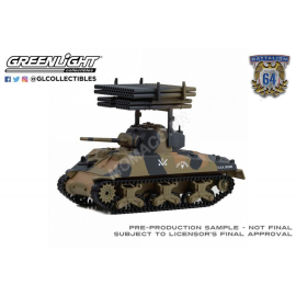  M4 SHERMAN TANK 1945 "12TH ARMORED DIVISION - WORLD WAR 2" WITH T34 CALLIOPE ROCKET LAUNCHER (OUT OF STOCK)
