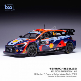 Miniatura HYUNDAI I20 N 6 SORDO/CARRERA RALLYE MONTE CARLO 2023