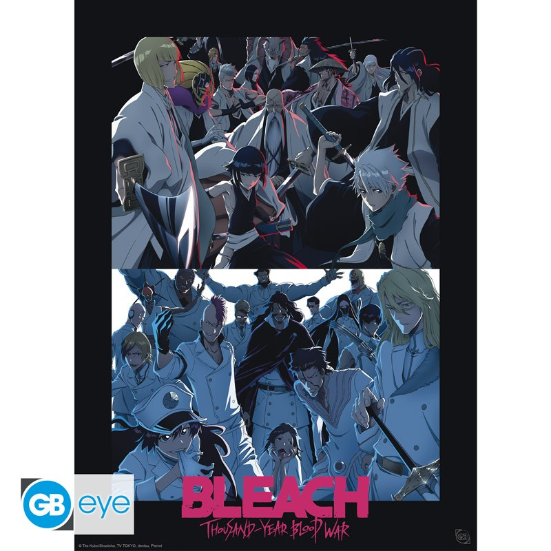  BLEACH TYBW - Chibi Poster 52x38 - Shinigami VS Quincy