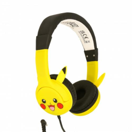  Pokémon - Auriculares jack 3,5 mm para niños Pikachu con orejas - PS4/PS5/XBOXONE/SeriesX/SWITCH/teléfono/tableta