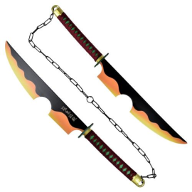  Espada ornamental: inspirada en las espadas de Tengen Uzui Nichirin (Demon Slayer)