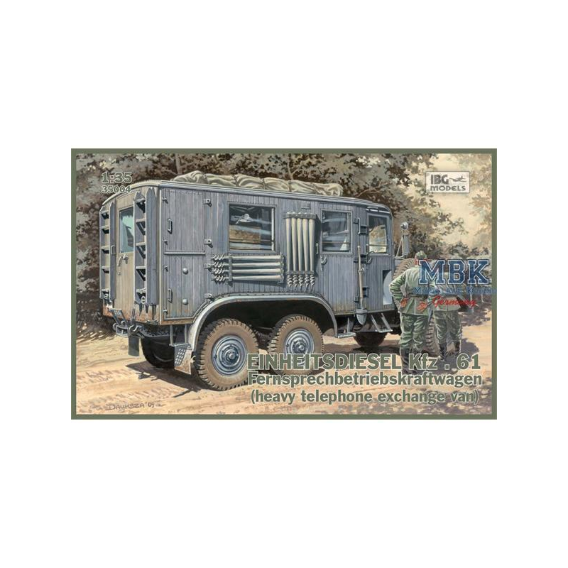 Einheitsdiesel Kfz.61 Fernsprechbetriebskraftwagen (heavy telephone exchange van