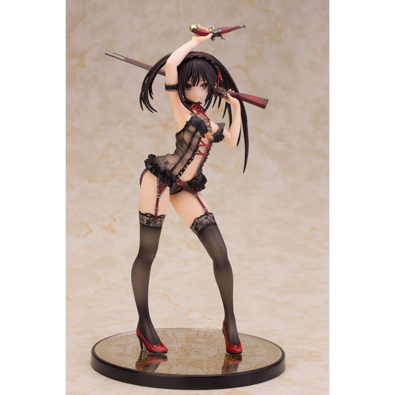 Alphamax Date A Live statuette 1/7 Kurumi Tokisaki Lingerie Ver. Black Special Edition 24 cm