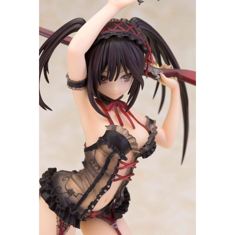 Date A Live statuette 1/7 Kurumi Tokisaki Lingerie Ver. Black Special Edition 24 cm