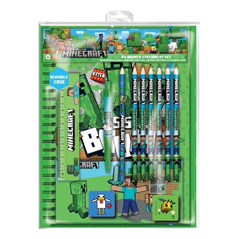  Minecraft stationery set 12 A4 Bumper