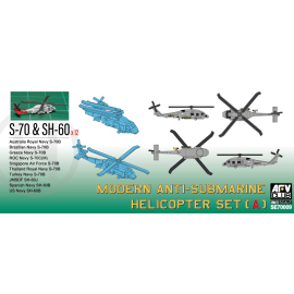 Maqueta Modern Anti-submarine Helicopter Set A (S-70 & SH-60)Set includes choice of 13 markings for S-70 & SH-60 helicopters:(1