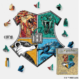  Wooden puzzle - Harry Potter – Hogwarts crest House pride 110 pcs