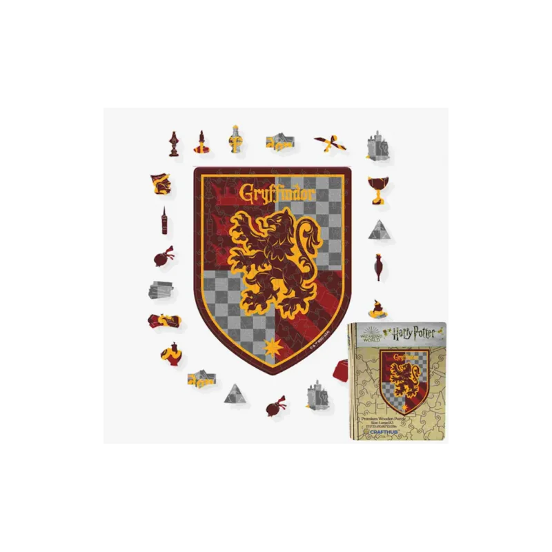  Wooden puzzle - Harry Potter – Gryffindor crest 127 pcs