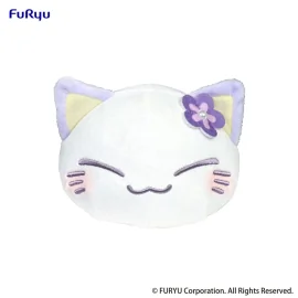 Nemuneko Cat plush toy Purple 18 cm