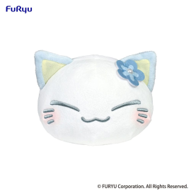 Nemuneko Cat plush toy Blue 18 cm