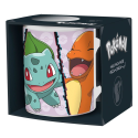 Pokemon mug Charmander, Bulbasaur, Squirtle, Pikachu 320 ml