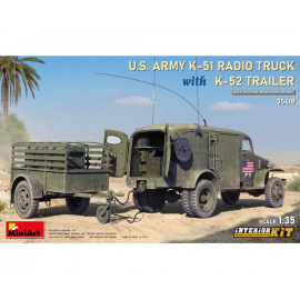 1:35 Camión de radio estadounidense K-51 con remolque K-52