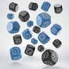 Fortress Compact D6 dice pack Black&Blue (20)