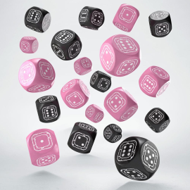 Fortress Compact D6 dice pack Black&Pink (20)