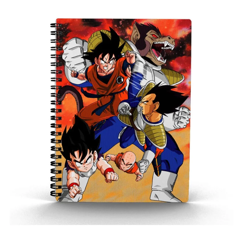 Dragon Ball notebook 3D effect Goku vs Vegeta