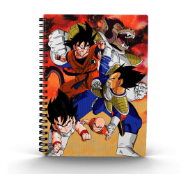  Dragon Ball notebook 3D effect Goku vs Vegeta