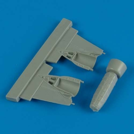 Mikoyan MiG-23 Floger brake chute (designed to be used with model kits from Trumpeter)