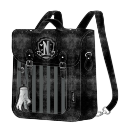 WEDNESDAY - Nevermore - Retro Convertible Backpack '22.5x 22.5 x 7cm'