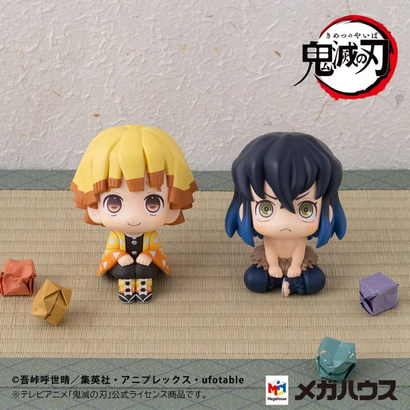 Demon Slayer: Kimetsu no Yaiba Look Up Zenitsu Agatsuma Smile Ver. & Inosuke Hashibira Bossy Ver. 11cm (with gift)