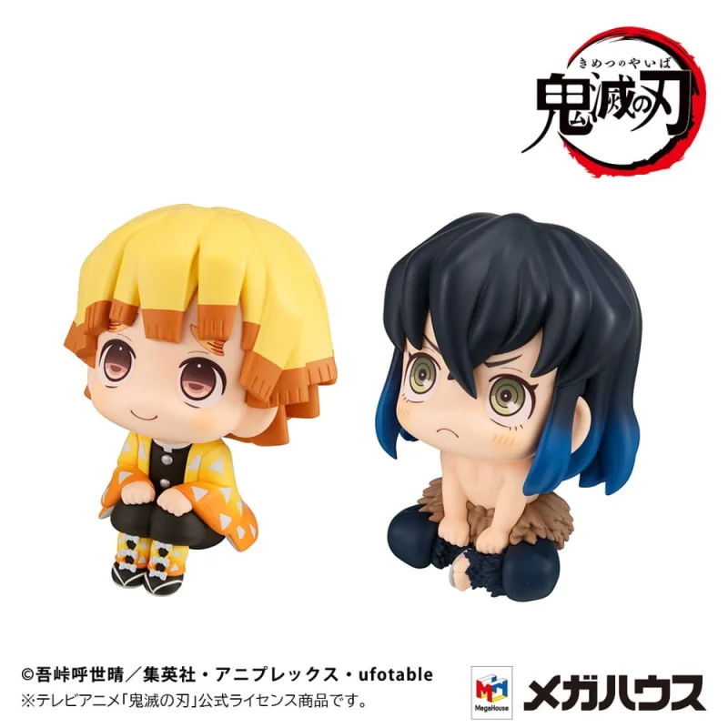 Demon Slayer: Kimetsu no Yaiba Look Up Zenitsu Agatsuma Smile Ver. & Inosuke Hashibira Bossy Ver. 11cm (with gift)