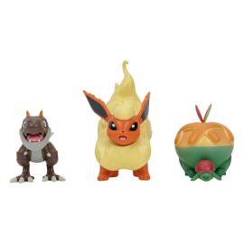 Pokémon pack 3 figures Battle Figure Set Dratatin, Ptyranidur, Pyroli 5 cm