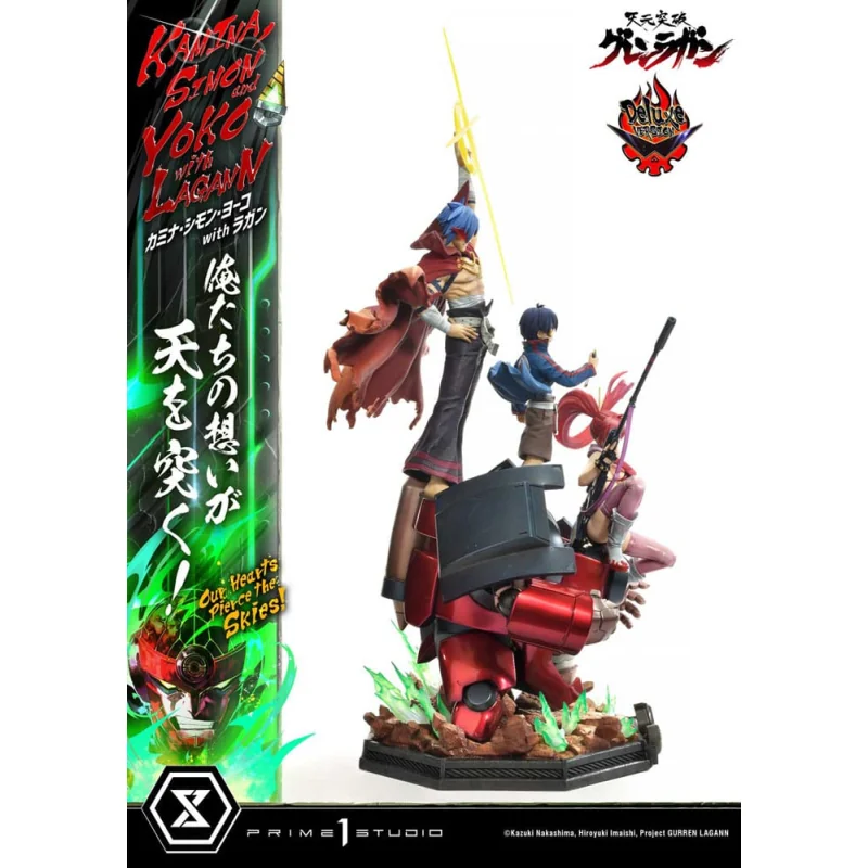 Gurren Lagann Ultimate Premium Masterline Series 1/4 Kamina, Simon & Yoko with Lagann Deluxe Version 97 cm