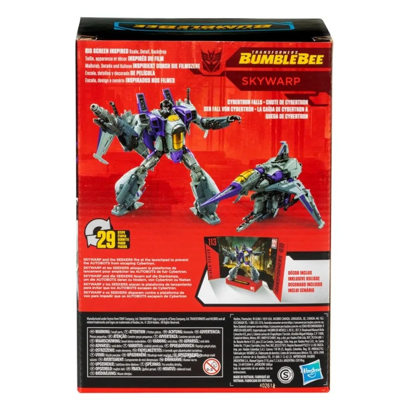 Transformers: Bumblebee Studio Series Voyager Class Skywarp action figure 17 cm