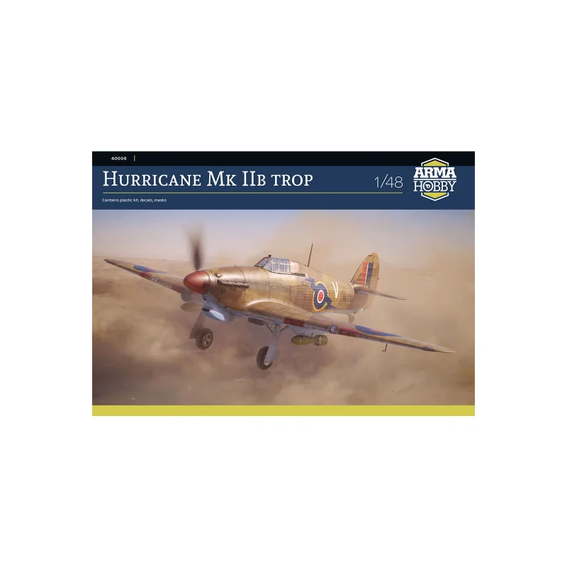 Maquette d’avion en plastique Hurricane MK IIb Trop 1:48