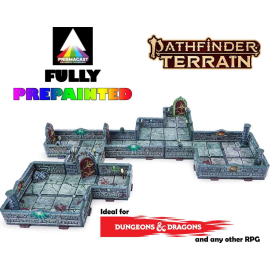  Dungeons & Lasers: Pathfinder Abomination Vault - Prismacast Pre-painted Terrains