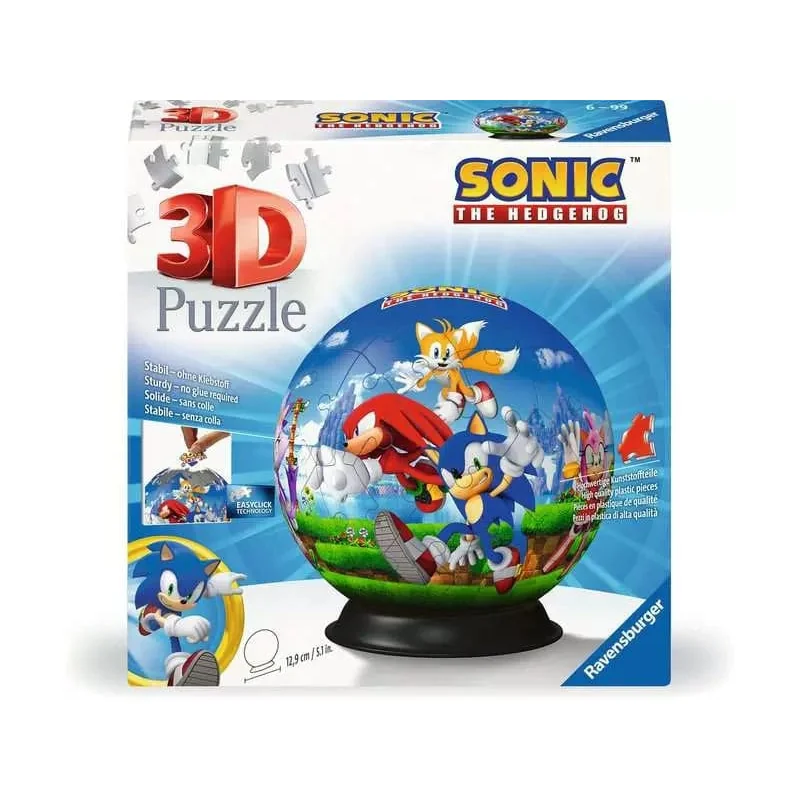 Sonic - The Hedgehog Puzzle 3D Characters Puzzle Ball (72 pieces)