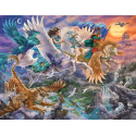 Original Ravensburger Quality puzzle About Pegasus in the air (2000 pieces)